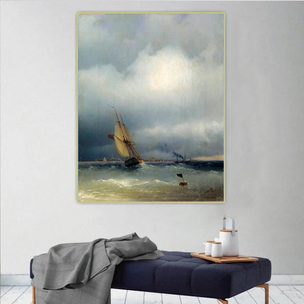 Ivan Aivazovsky ĵ ȭ Ʈũ, ׸ μ ,  ,  ׸ , Finland Gulf (1848)